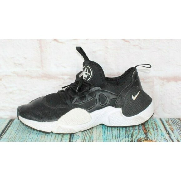 Nike Shoes - Nike Huarache Edge Txt  Black Leather Lace Up Casual Sneakers Shoes Size 6